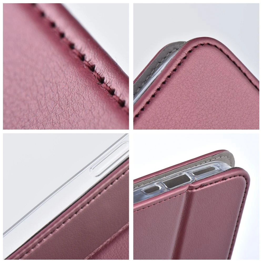 Flip case for Motorola EDGE 70 Smart Magneto burgundy