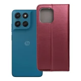 Flip case for Motorola G57 POWER Smart Magneto burgundy