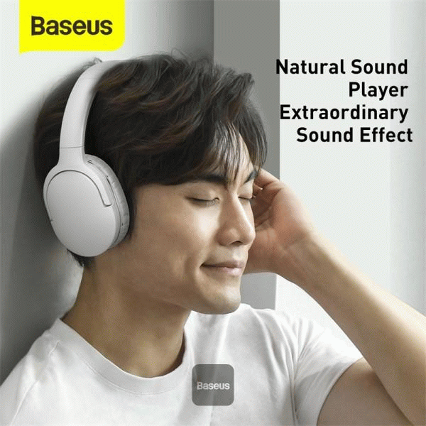 Bluetooth sluchátka Baseus Encok D02 Pro, bílá
