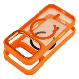 Case for iPhone 17 Pro Max / 18 Pro Max Forcell F-Protect Shadow Stand Premium compatible with MagSafe orange