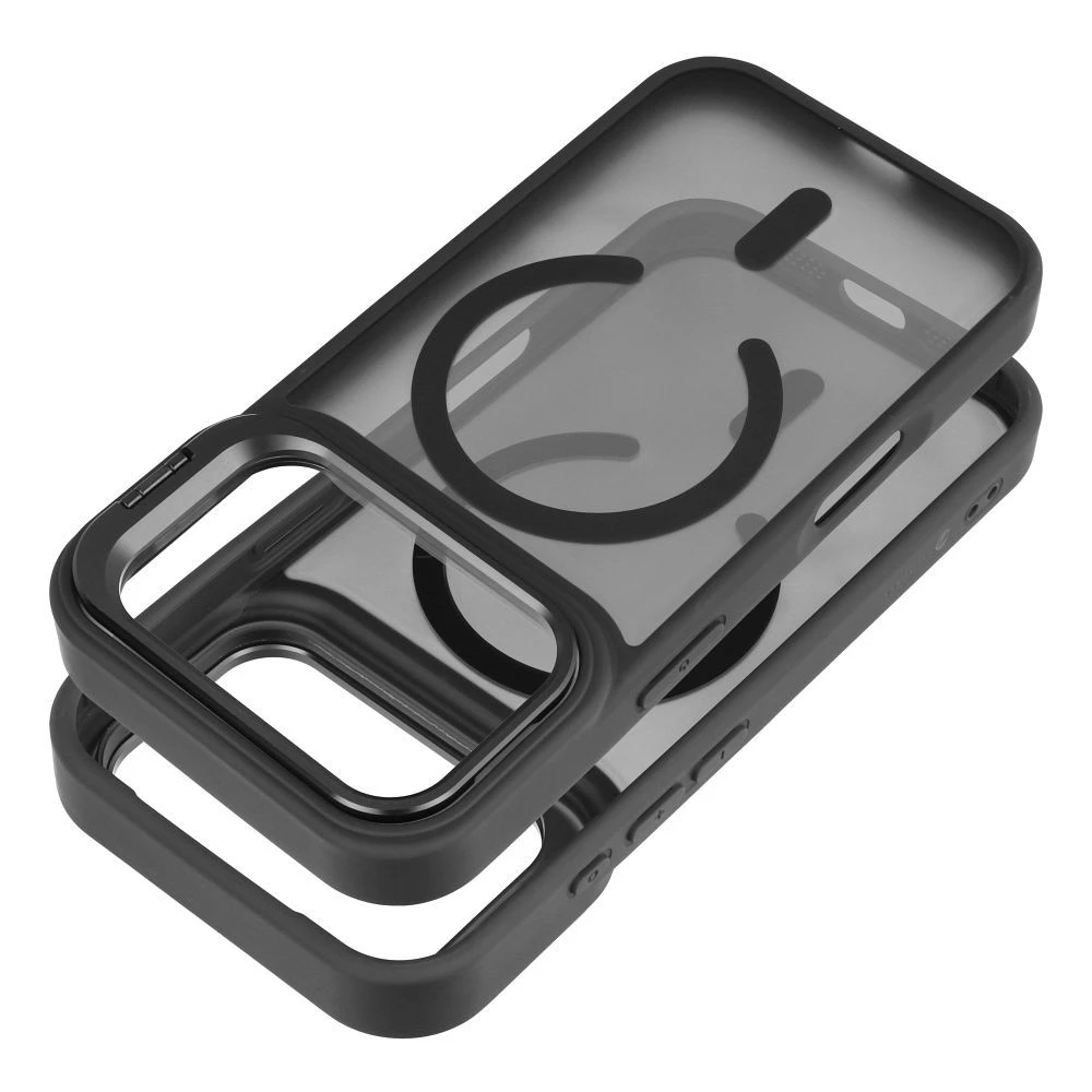 Case for iPhone 15 Forcell F-Protect Shadow Stand Premium compatible with MagSafe black