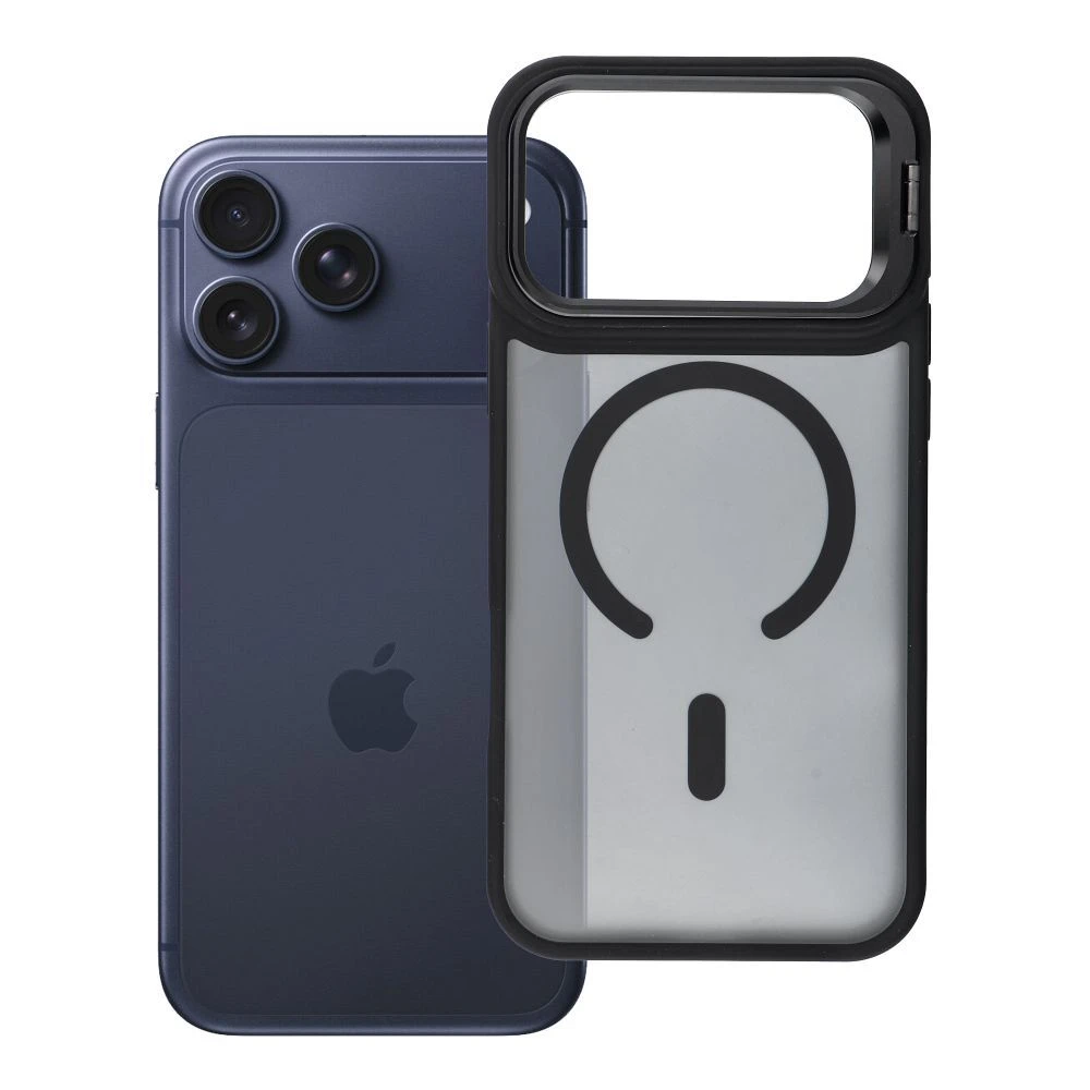 Case for iPhone 17 Pro Max / 18 Pro Max Forcell F-Protect Shadow Stand Premium compatible with MagSafe black