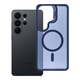 Case for Samsung S26 ULTRA Forcell F-Protect Shadow Stand Premium compatible with MagSafe navy blue