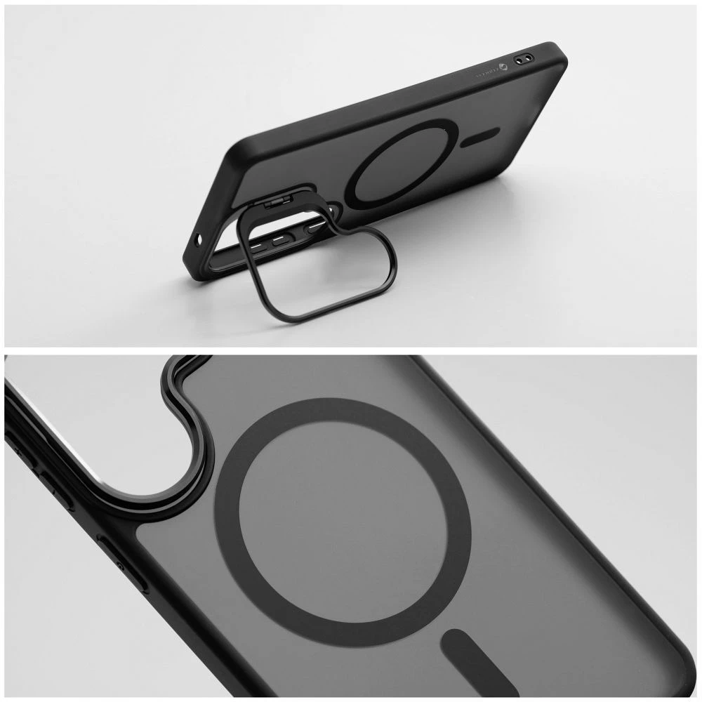 Case for Samsung A57 Forcell F-Protect Shadow Stand Premium compatible with MagSafe black