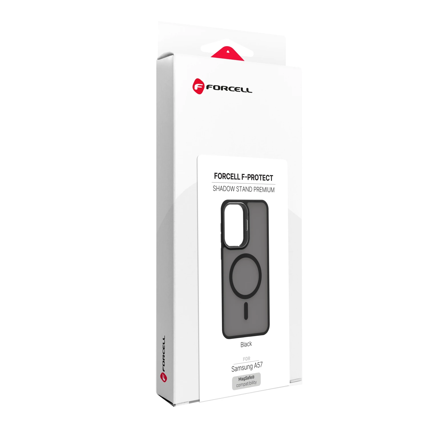 Case for Samsung A57 Forcell F-Protect Shadow Stand Premium compatible with MagSafe black