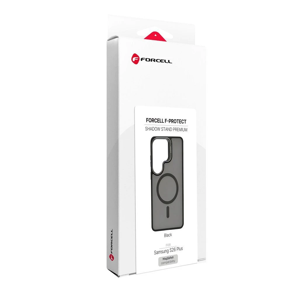 Case for Samsung S26 PLUS Forcell F-Protect Shadow Stand Premium compatible with MagSafe black