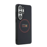 Red Bull PU Leather Meshed Red Ring Magnetic Zadní Kryt pro Samsung Galaxy S26 Ultra Navy