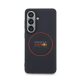 Red Bull PU Leather Meshed Red Ring Magnetic Zadní Kryt pro Samsung Galaxy S26+ Navy