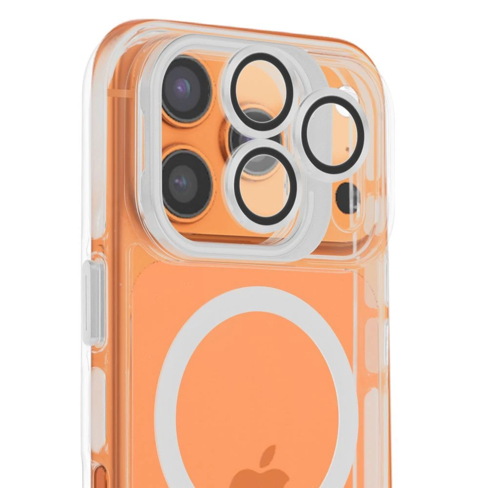 Case for iPhone 17 Pro Max / 18 Pro Max Lens Mag Cover compatible with MagSafe white
