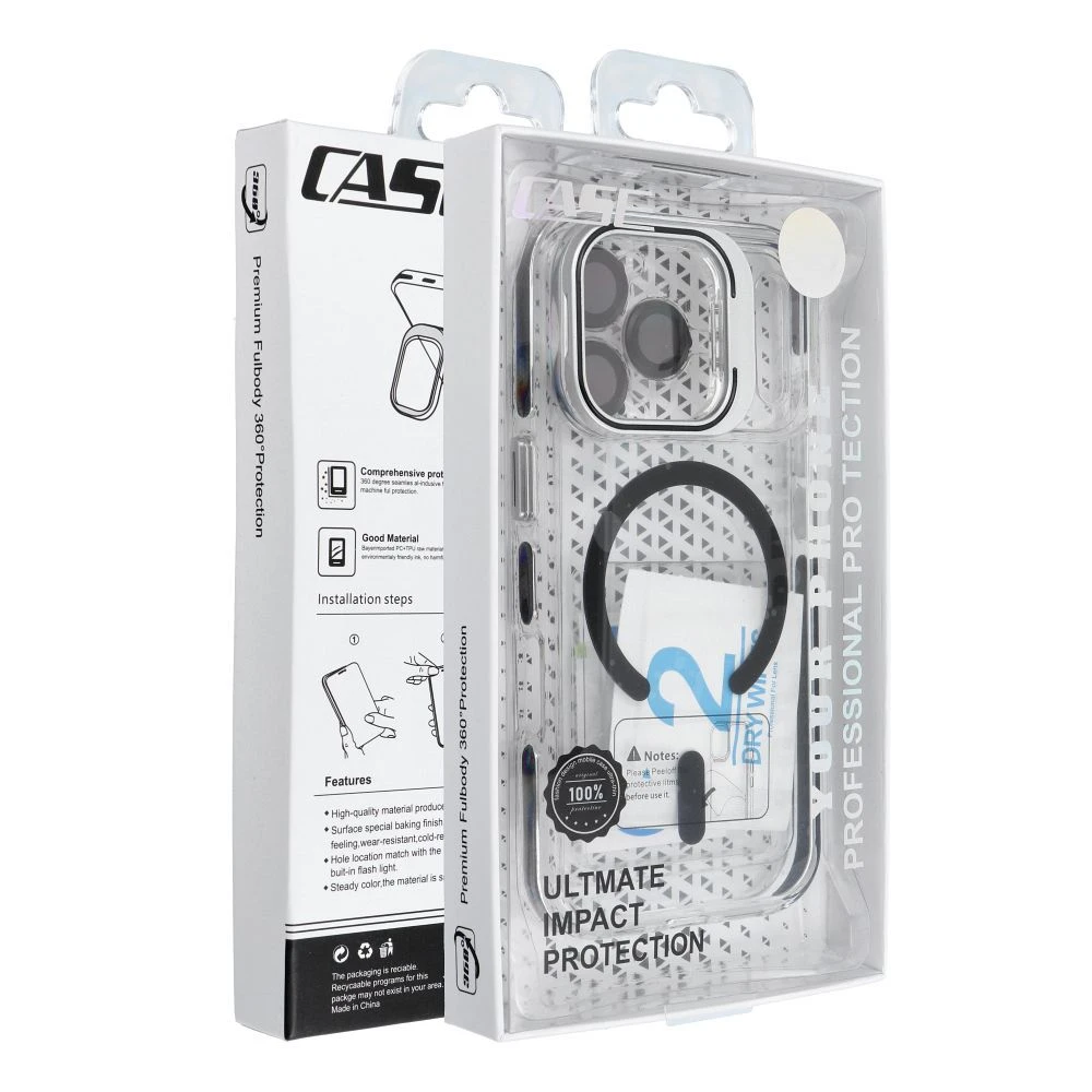 Case for iPhone 17 Pro Max / 18 Pro Max Lens Mag Cover compatible with MagSafe black