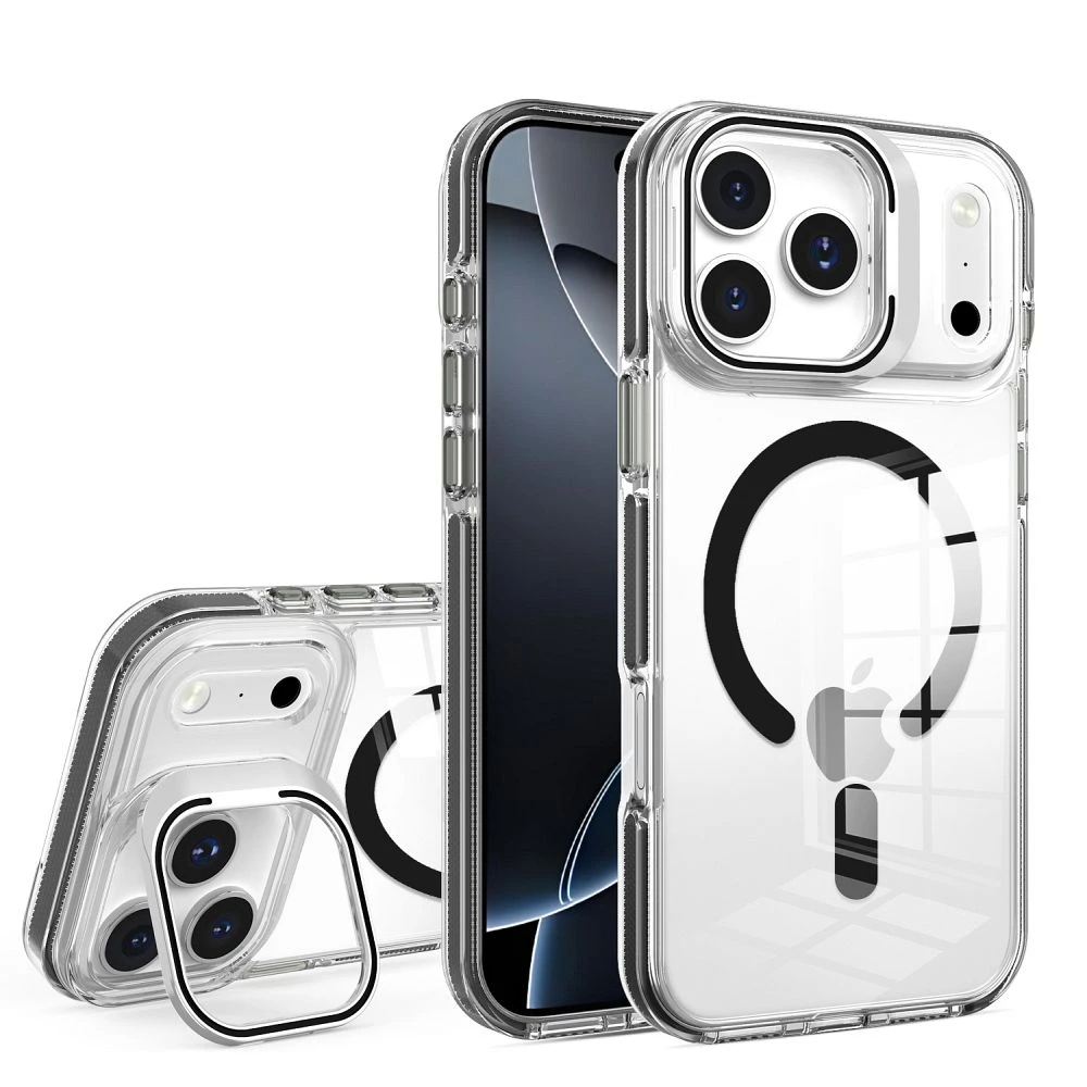Case for iPhone 16 Lens Mag Cover compatible with MagSafe black