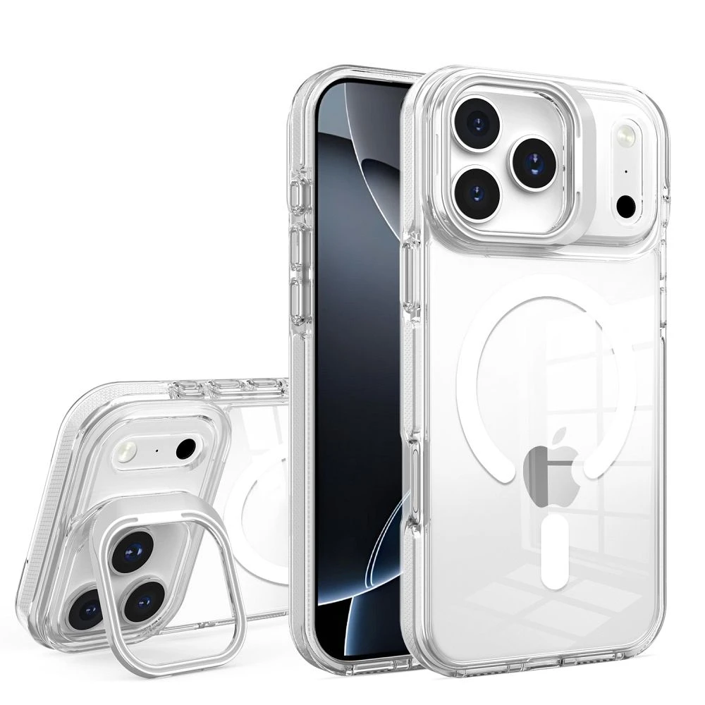 Case for iPhone 16 PRO Lens Mag Cover compatible with MagSafe white