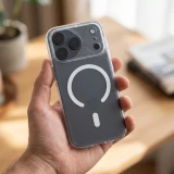 Case for iPhone 15 Aurora compatible with MagSafe white