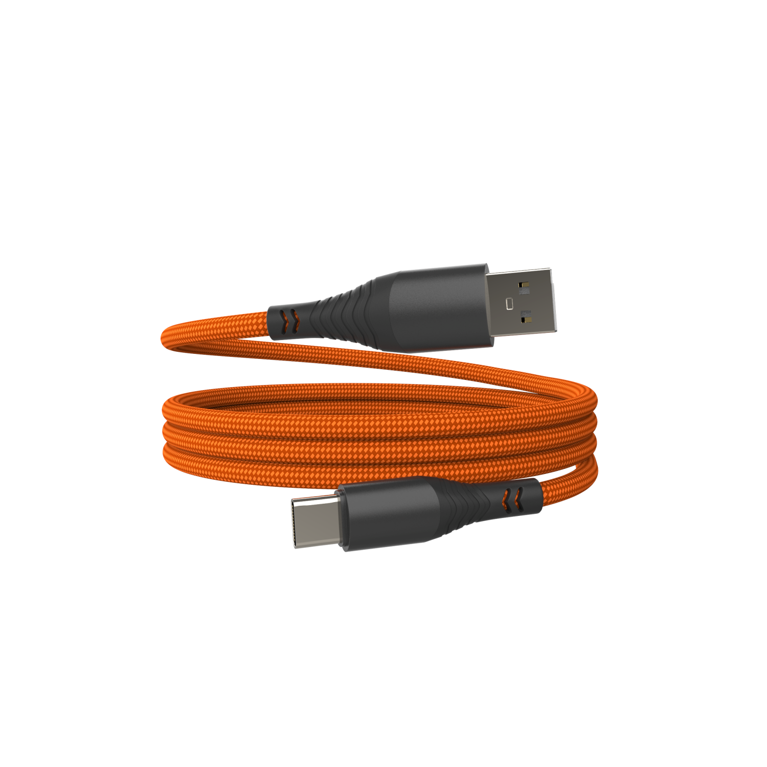 Magnetický kabel Hammer USB/USB-C 65W 1m, oranžová