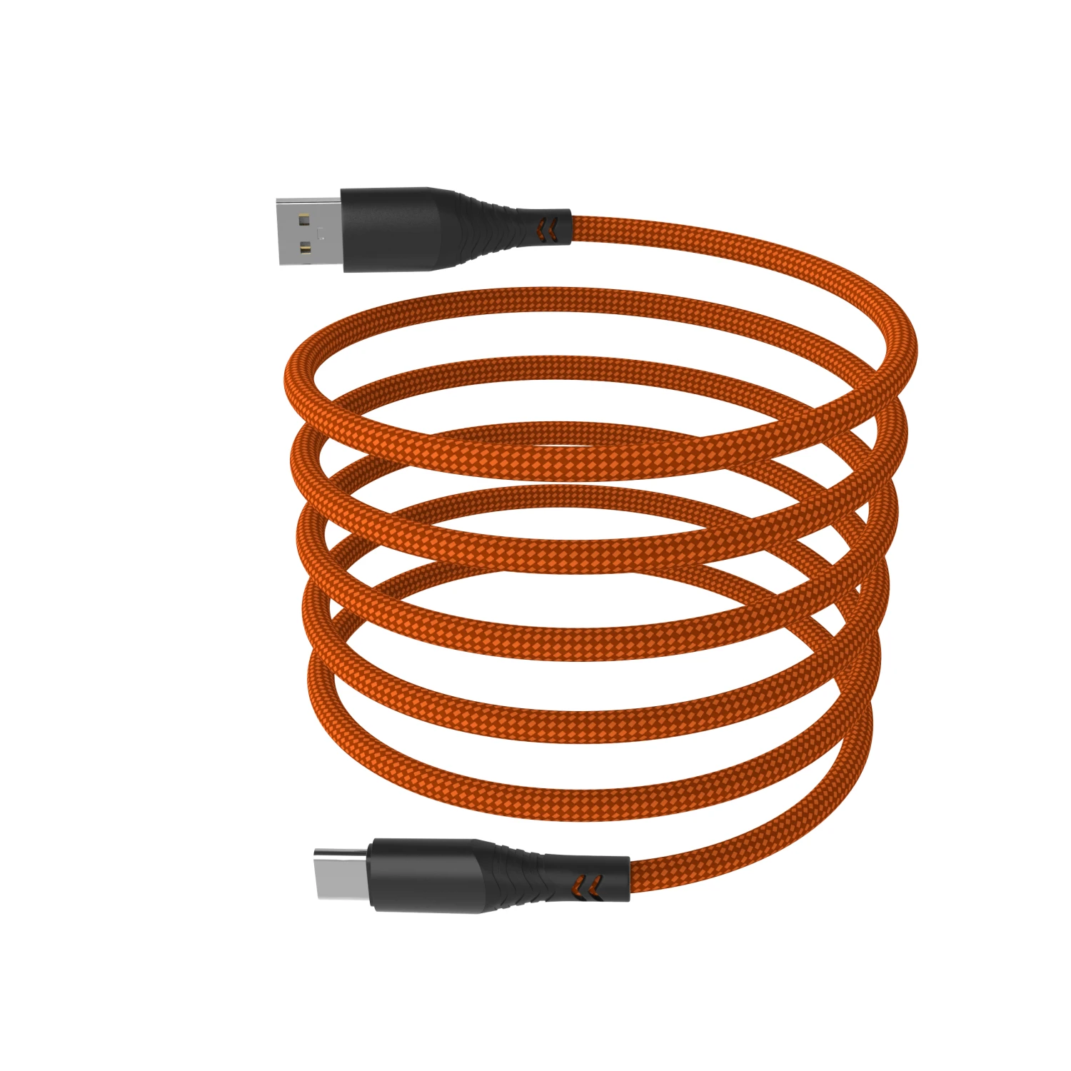 Magnetický kabel Hammer USB/USB-C 65W 1m, oranžová