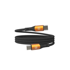 Magnetický kabel Hammer USB-C/USB-C 100W 1m, černá