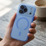 Case for iPhone 14 Aurora compatible with MagSafe blue