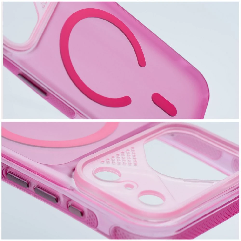 Case for iPhone 15 PRO Aurora compatible with MagSafe pink