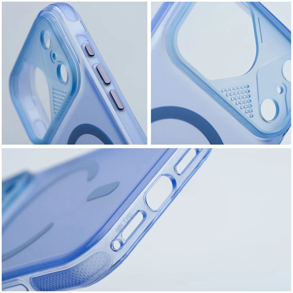 Case for iPhone 17 PRO MAX Aurora compatible with MagSafe blue