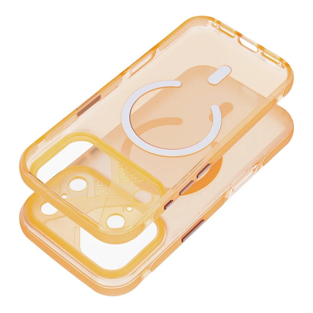 Case for iPhone 17 PRO Aurora compatible with MagSafe orange
