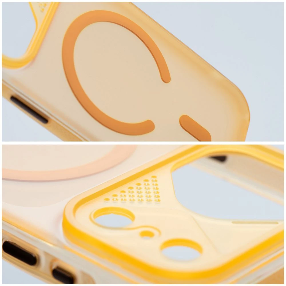 Case for iPhone 17 PRO Aurora compatible with MagSafe orange