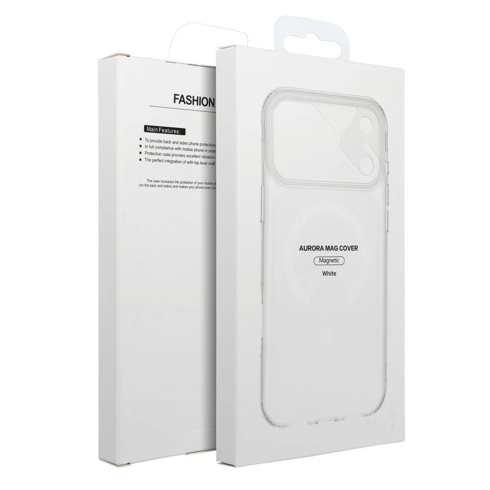 Case for iPhone 13 PRO Aurora compatible with MagSafe white