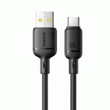 Kabel Baseus Silky USB/USB-C 1m 100W, černá
