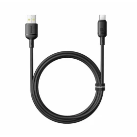 Kabel Baseus Silky USB/USB-C 1m 100W, černá