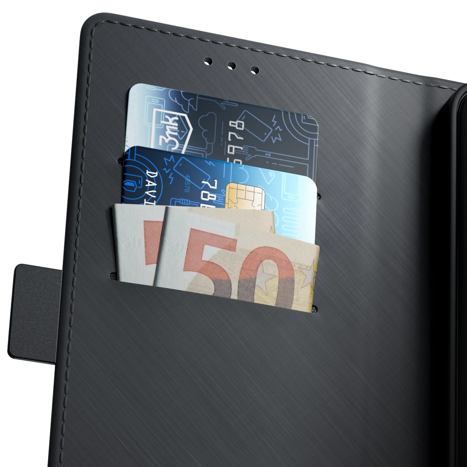 Flipové pouzdro 3mk Wallet Case pro Xiaomi 17T, černá
