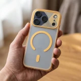 Case for iPhone 17 Pro Max Aurora compatible with MagSafe orange