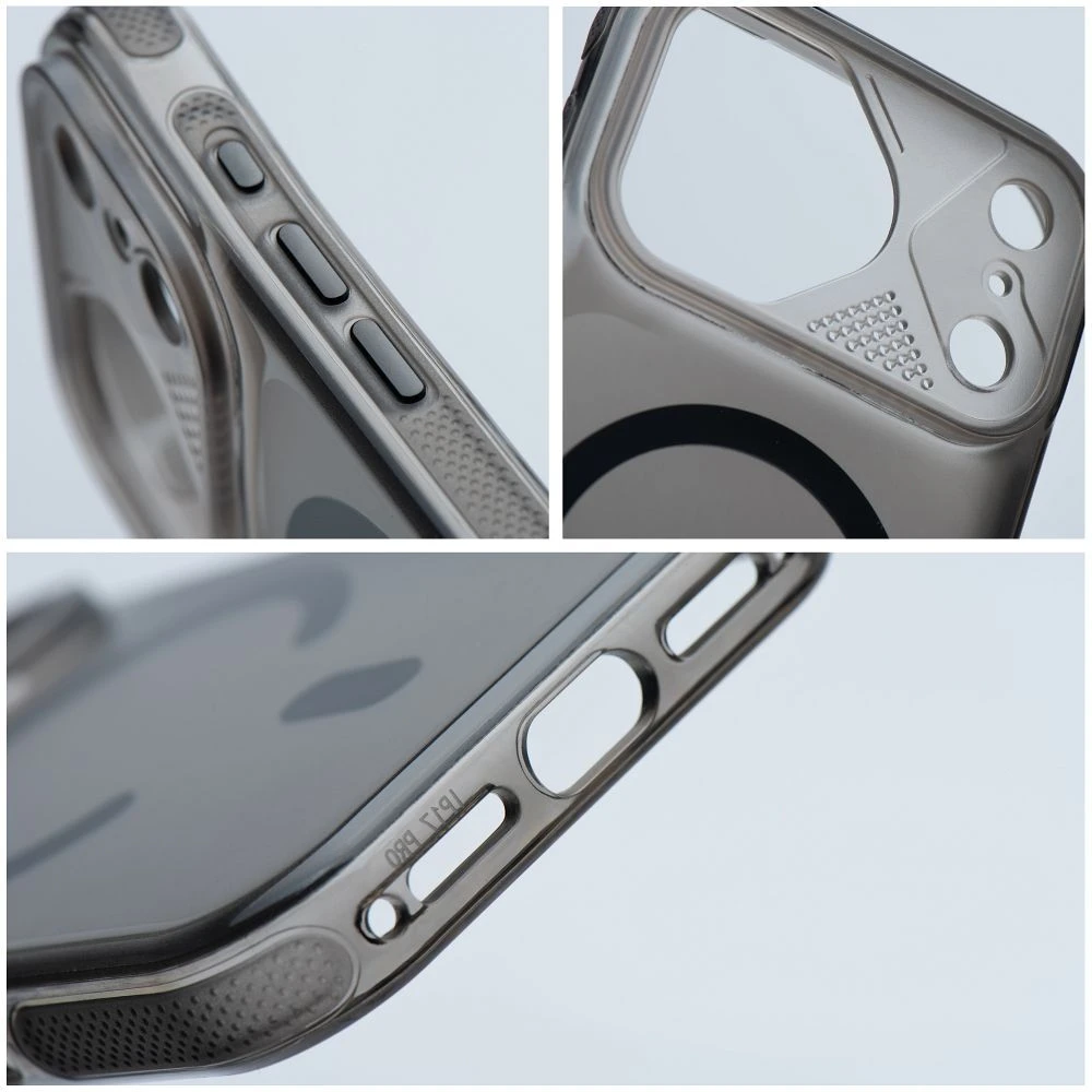Case for iPhone 17 PRO Aurora compatible with MagSafe black