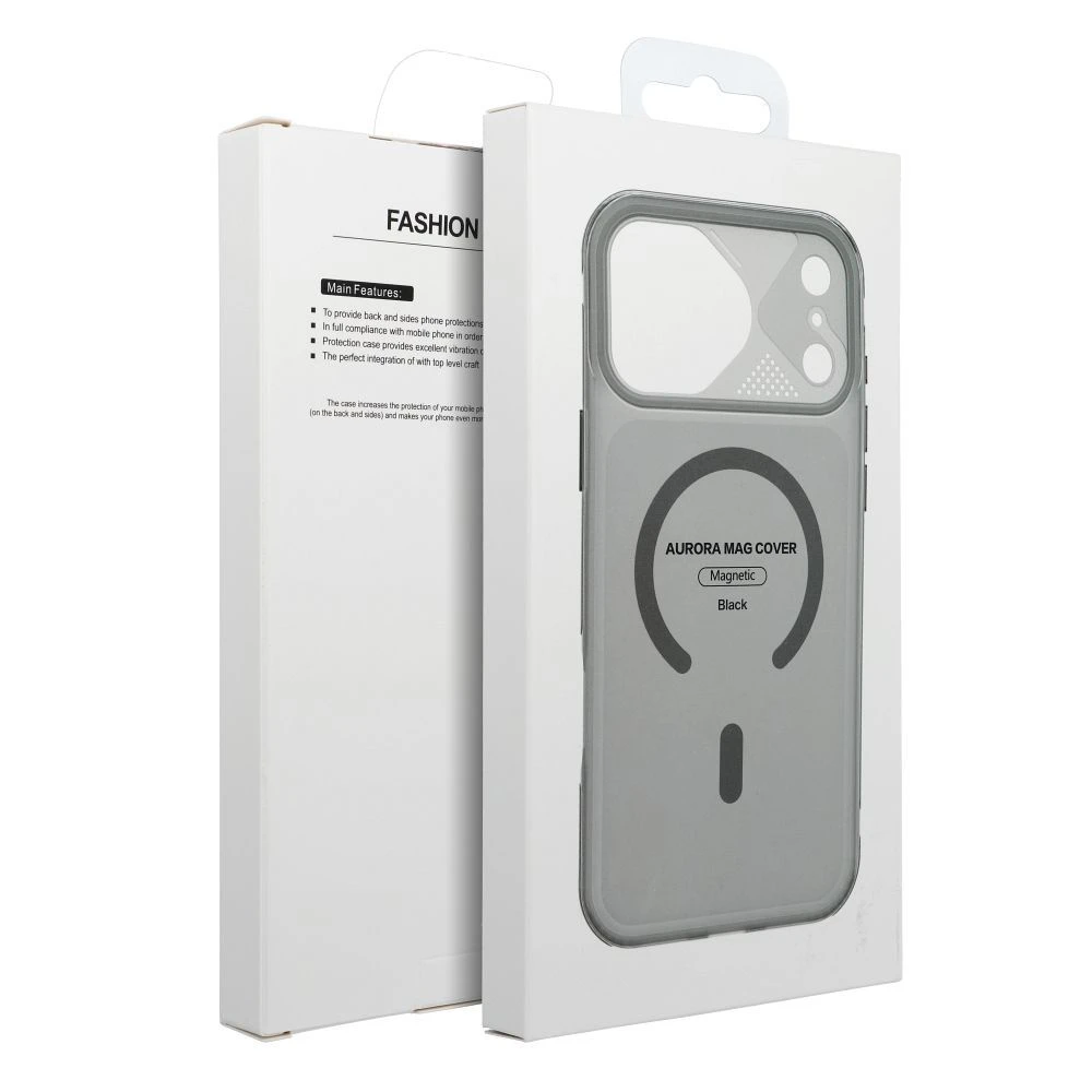 Case for iPhone 17 PRO Aurora compatible with MagSafe black