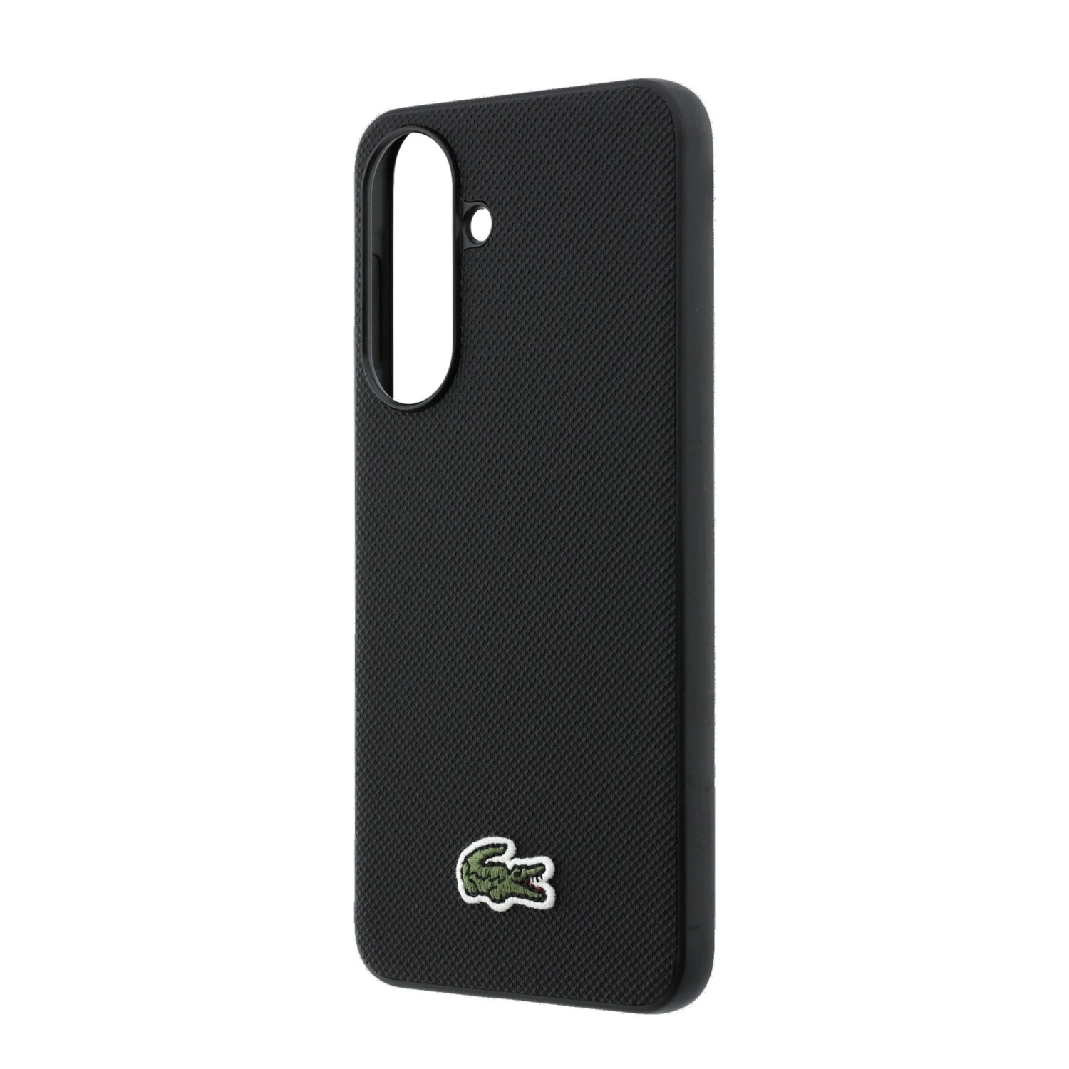 Lacoste Iconic Petit Pique Woven Logo MagSafe Zadní Kryt pro Samsung Galaxy A57 Black