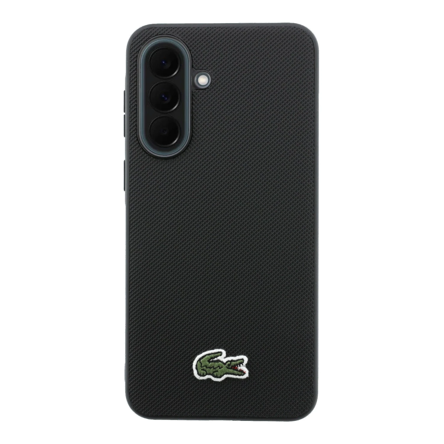 Lacoste Iconic Petit Pique Woven Logo MagSafe Zadní Kryt pro Samsung Galaxy A37 Black