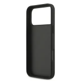 Guess PU 4G Metal Logo Zadní Kryt pro iPhone 18 Pro Max Grey
