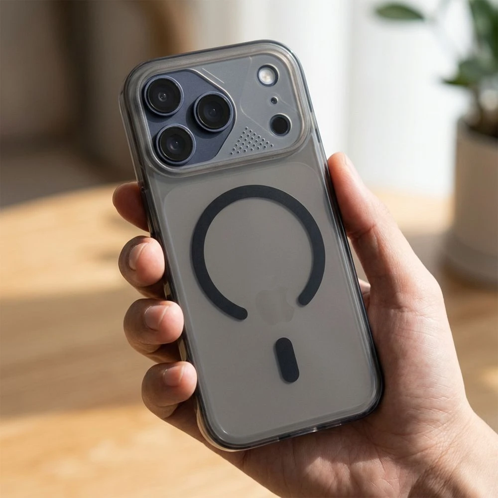 Case for iPhone 17 Aurora compatible with MagSafe black