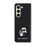Zadní kryt Karl Lagerfeld PU Saffiano Karl and Choupette pro Samsung Galaxy Z Fold8 Ultra, černá