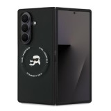 Zadní kryt Karl Lagerfeld PU Karl and Choupette Heads Magnetic pro Samsung Galaxy Z Fold7, černá