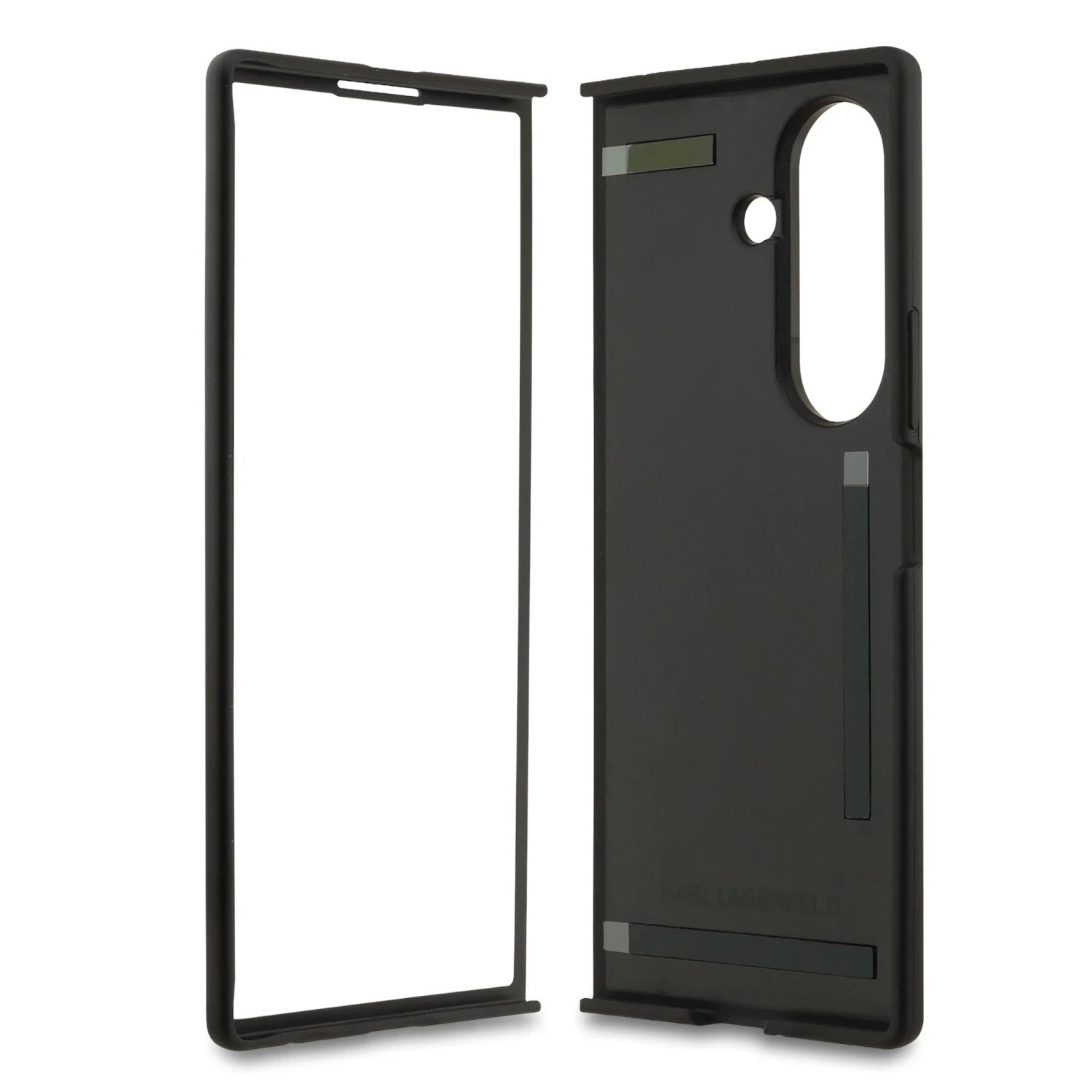 Zadní kryt Karl Lagerfeld PU Karl and Choupette Heads Magnetic pro Samsung Galaxy Z Fold8, černá