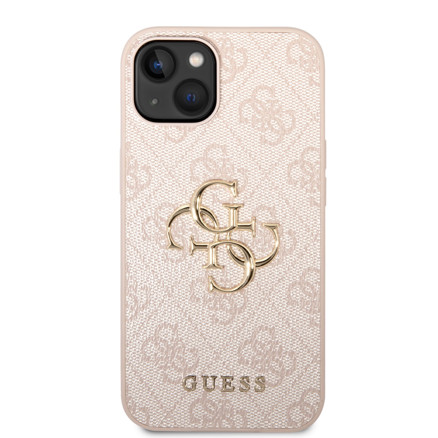 Zadní kryt Guess PU 4G Metal Logo pro Samsung Galaxy Z Fold8 Ultra, růžová