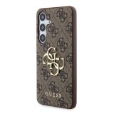 Zadní kryt Guess PU 4G Metal Logo pro Samsung Galaxy Z Fold8 Ultra, hnědá