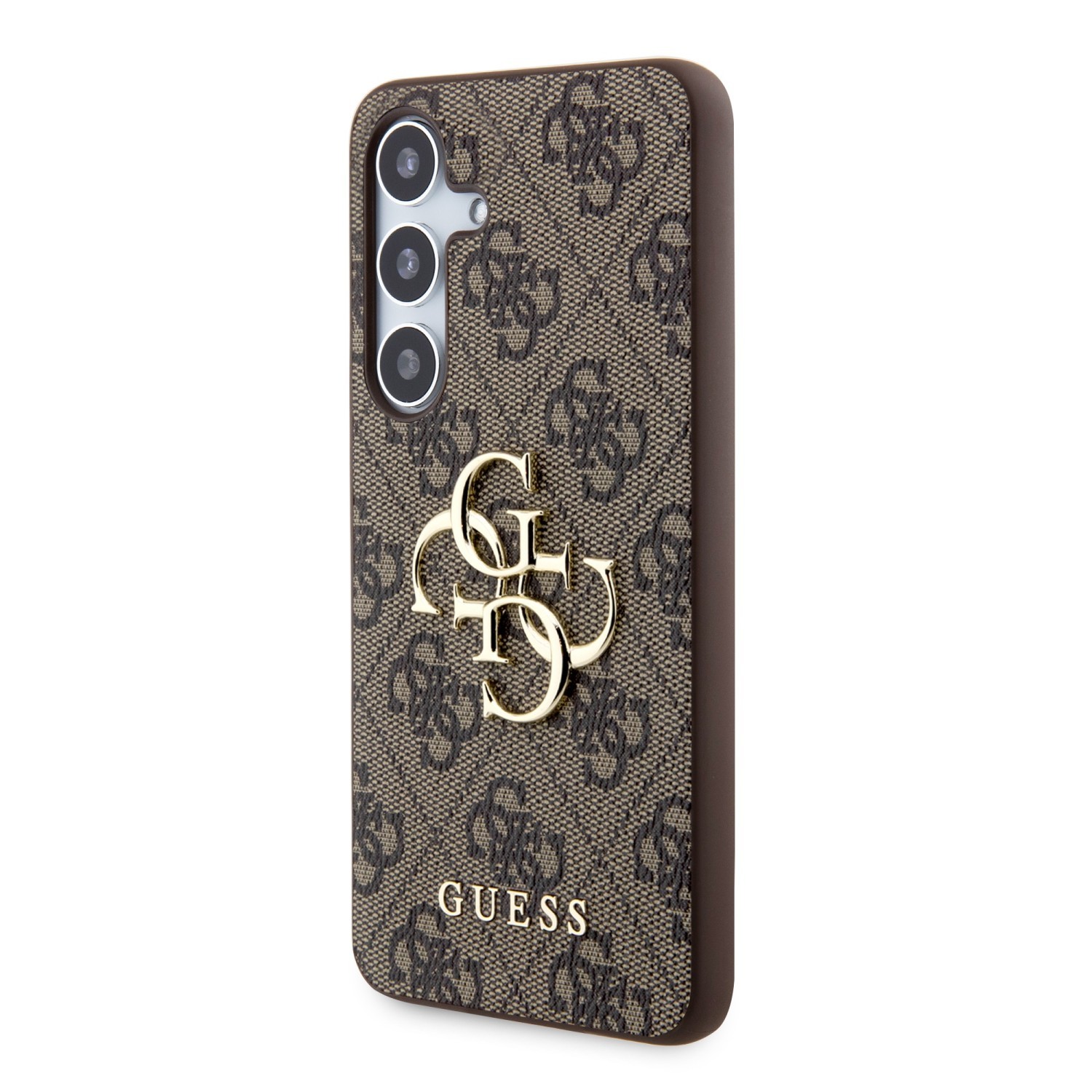 Zadní kryt Guess PU 4G Metal Logo pro Samsung Galaxy Z Fold8 Ultra, hnědá