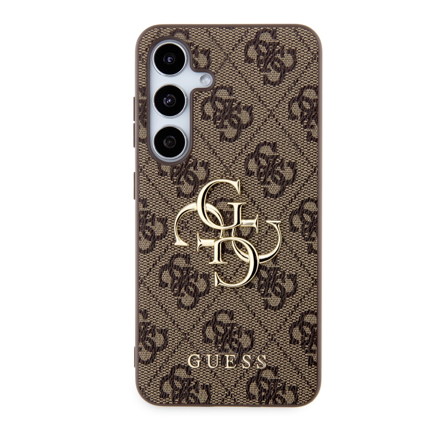 Zadní kryt Guess PU 4G Metal Logo pro Samsung Galaxy Z Fold8 Ultra, hnědá