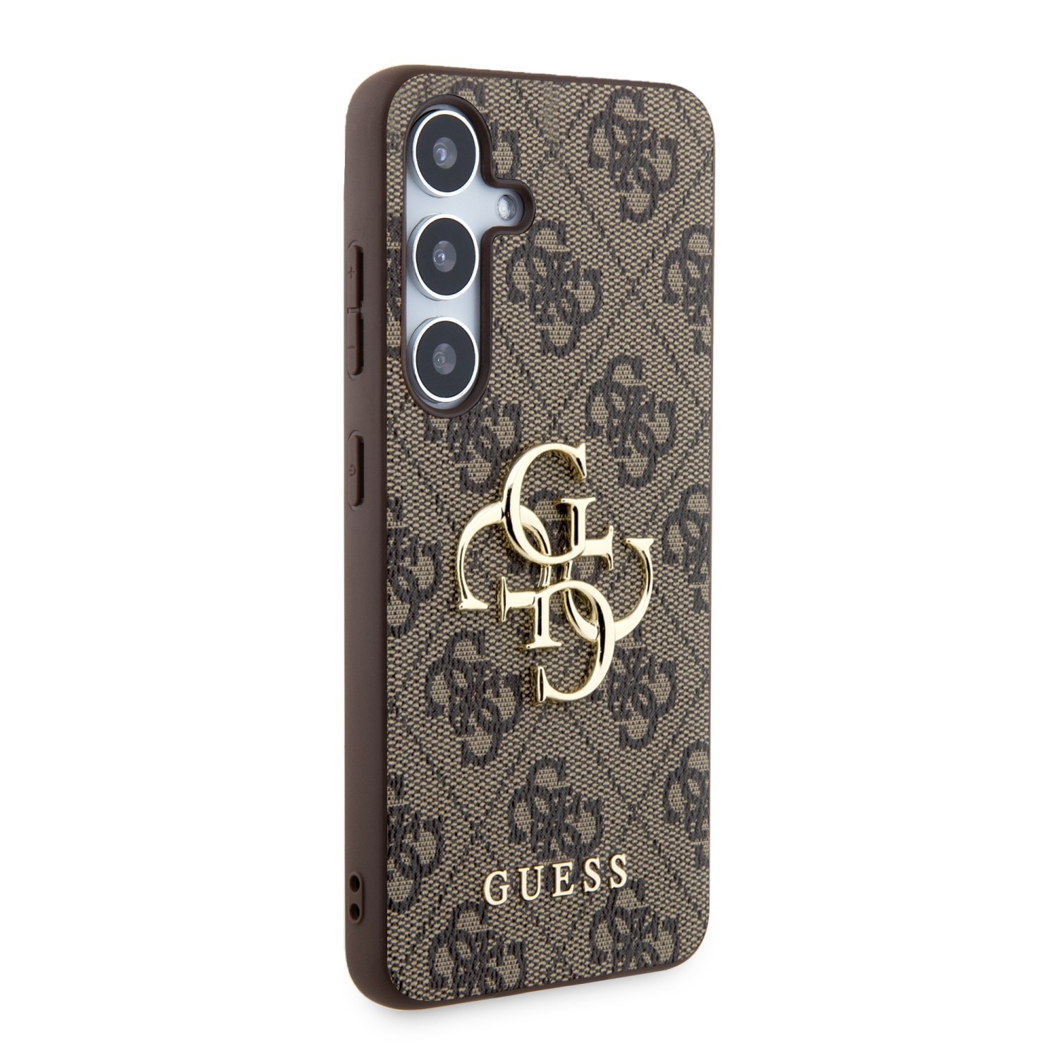 Zadní kryt Guess PU 4G Metal Logo pro Samsung Galaxy Z Fold8 Ultra, hnědá