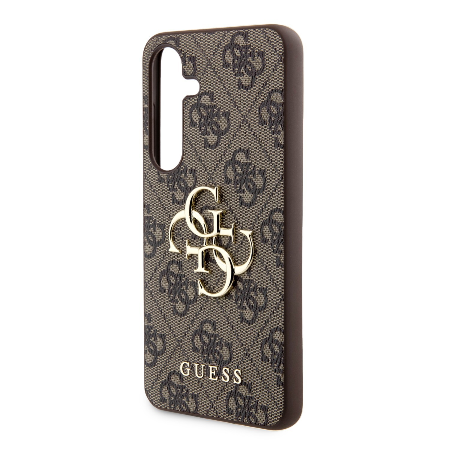 Zadní kryt Guess PU 4G Metal Logo pro Samsung Galaxy Z Fold8 Ultra, hnědá