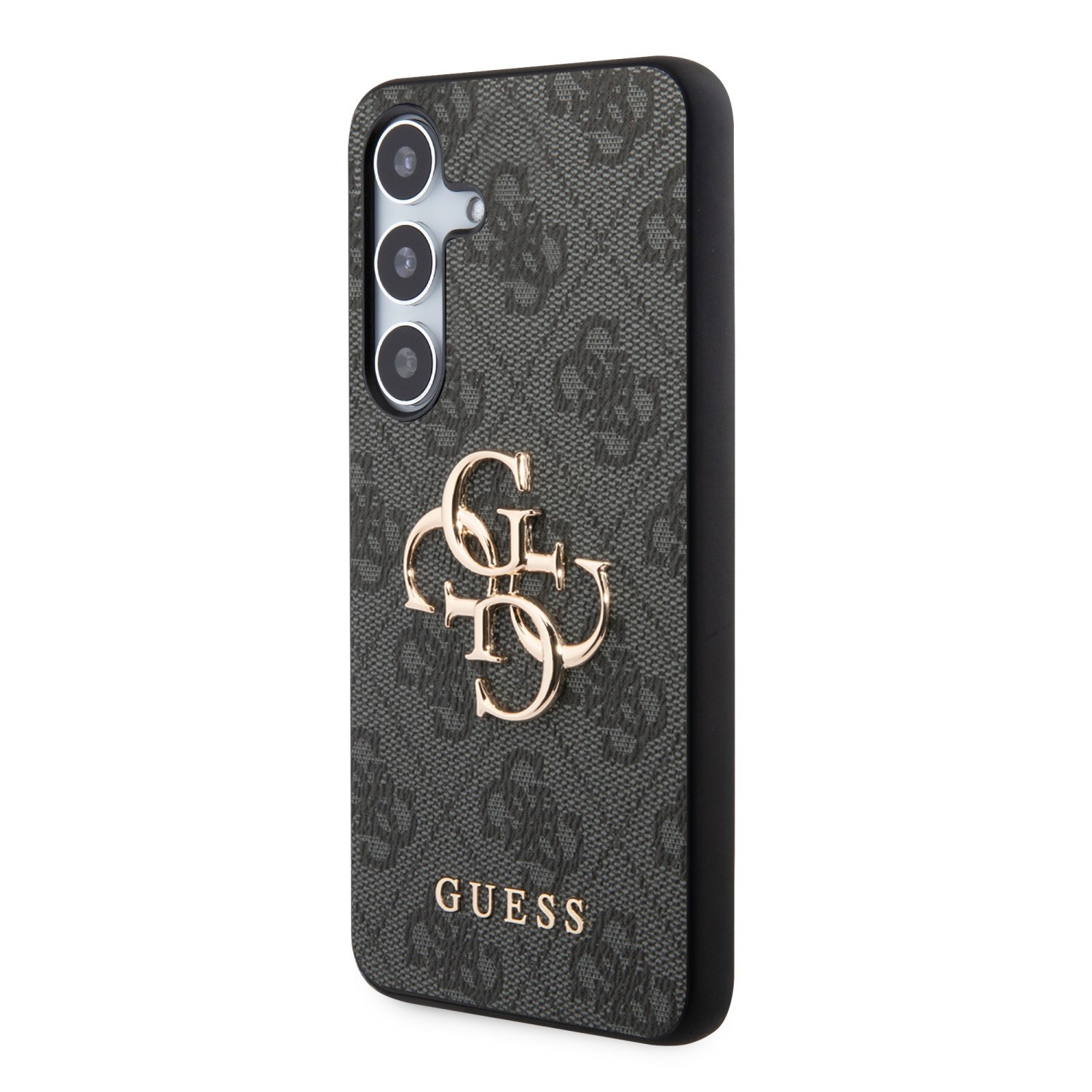 Zadní kryt Guess PU 4G Metal Logo pro Samsung Galaxy Z Fold8 Ultra, šedá