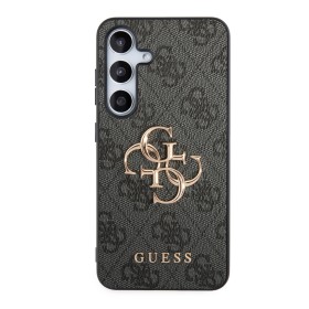 Guess PU 4G Metal Logo Zadní Kryt pro Samsung Galaxy Z Fold 8 Grey