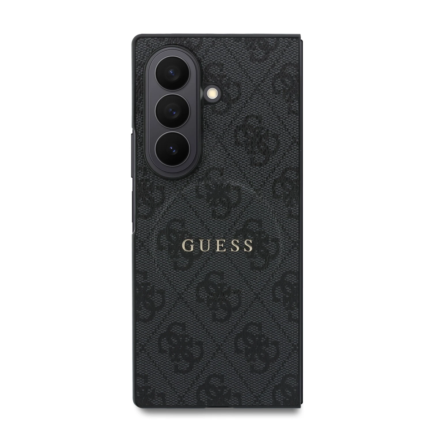 Guess PU Leather 4G Magnetic Zadní Kryt pro Samsung Galaxy Z Fold 8 Ultra Black