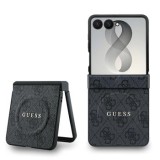 Zadní kryt Guess PU Leather 4G Magnetic pro Samsung Galaxy Z Flip8, černá