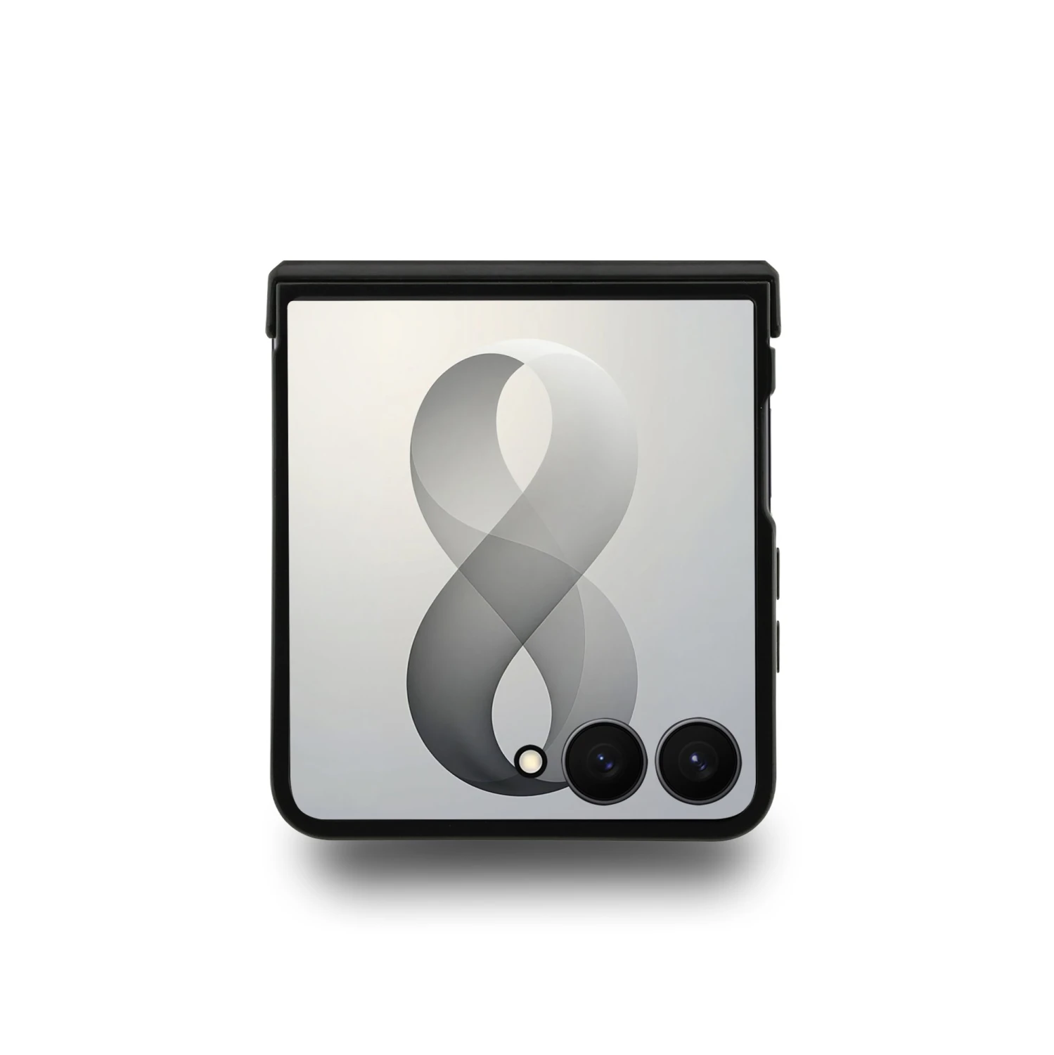 Guess PU Leather 4G Magnetic Zadní Kryt pro Samsung Galaxy Z Flip 8 Black